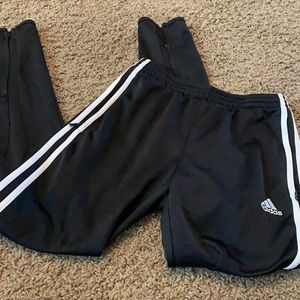 Adidas black and white sweat pant